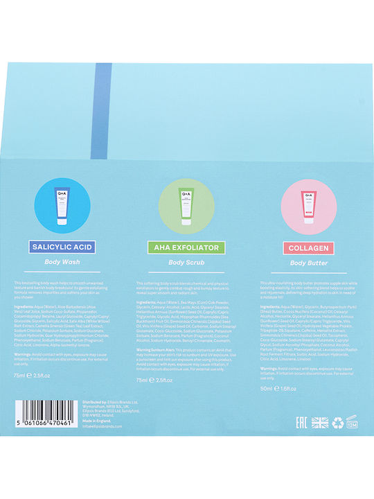 Q+A Natural Skincare Bodycare Treats Σετ Περιποίησης για Καθαρισμό Σώματος & Ενυδάτωση
