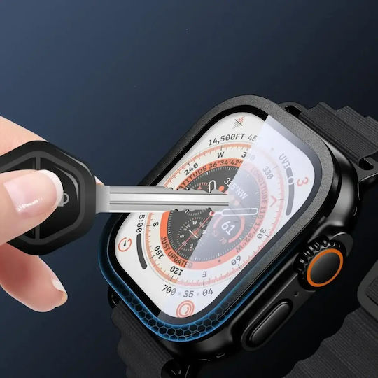 Tech-Protect Glass Ring Gehärtetes Glas für das Apple Watch Ultra 49mm 2Stück Black