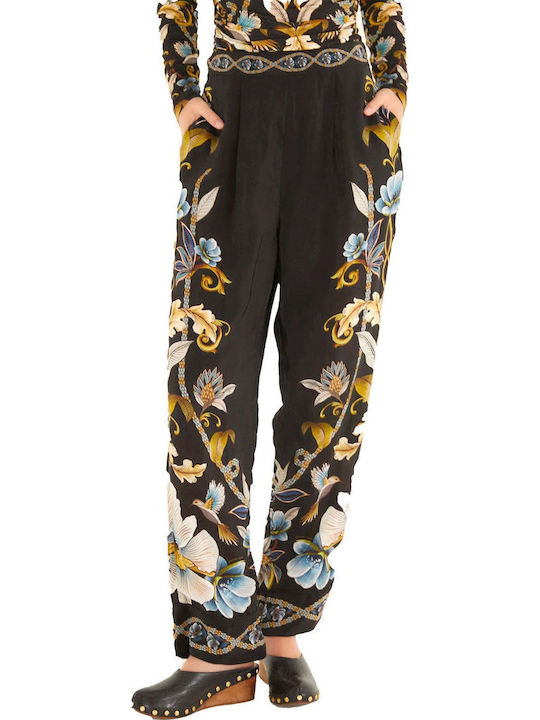 Dama Tesatura Pantaloni Black