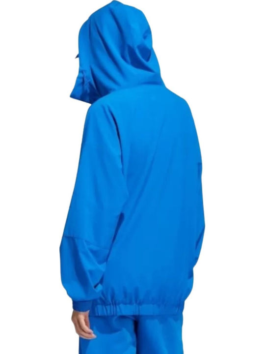 X Ivy Park Women's Long Sports Jacket for Spring or Autumn Blue
