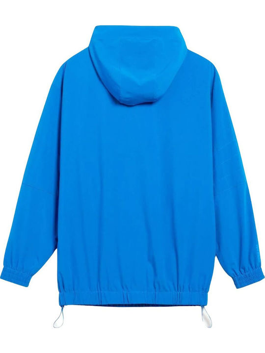 X Ivy Park Women's Long Sports Jacket for Spring or Autumn Blue
