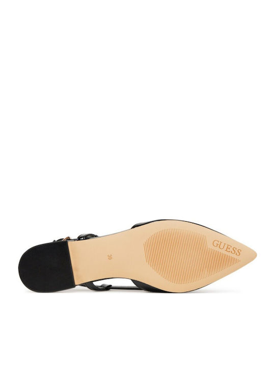 Γυναικείες Μπαλαρίνες Slingback σε Μαύρο Χρώμα