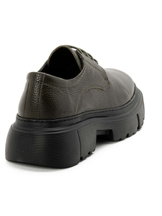 Men's Leather Casual Shoes Green