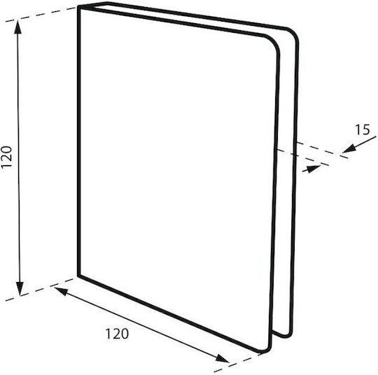 Πινακίδα Σήμανσης Διπλό Βέλος Πάνω Κάτω 120x120 Mm Ανοξείδωτη Αυτοκόλλητο Thirard 00092387