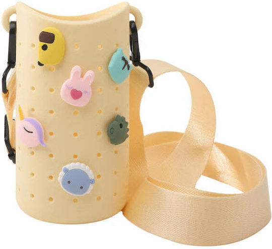 Husă Sticlă Bestie Sling Galbenă