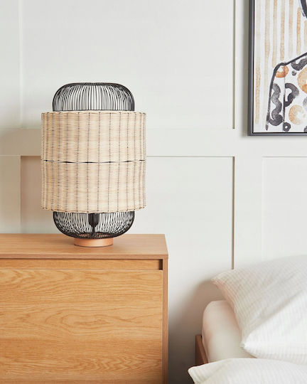 Beliani Dekorative Lampe Schwarz