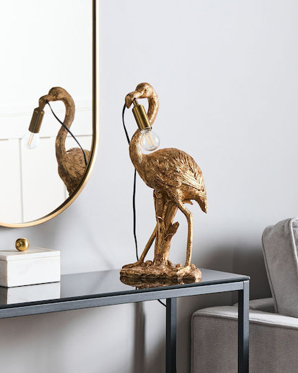 Beliani Lustră Decorativă Flamingo Auriu