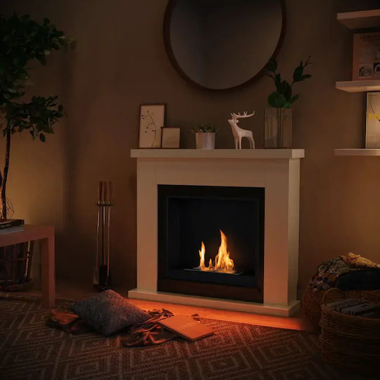 Tagu Indoor Floor Bioethanol Fireplace White