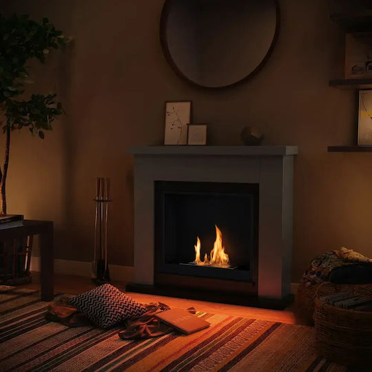 Tagu Indoor Floor Bioethanol Fireplace Gray
