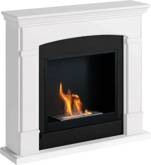 Tagu Indoor Floor Bioethanol Fireplace White