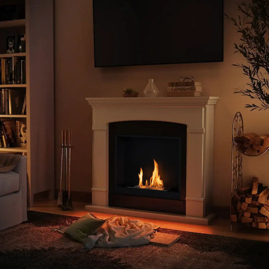 Tagu Indoor Floor Bioethanol Fireplace White