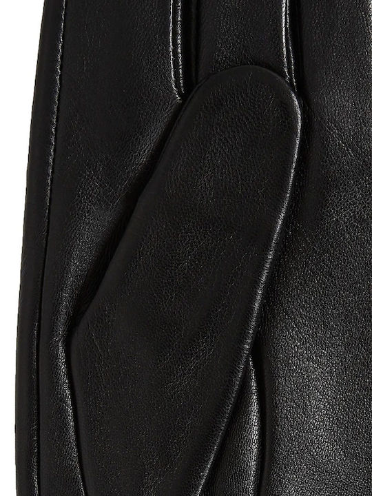 Schwarz Leder Handschuhe