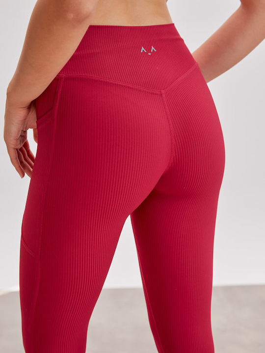 Women's Training Legging High Waisted Chocolate Brown