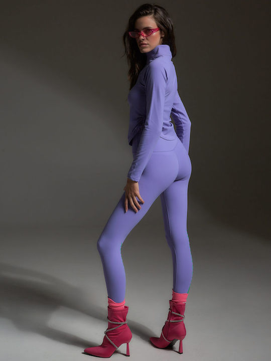 Damen Leggings Formendefinition Lila