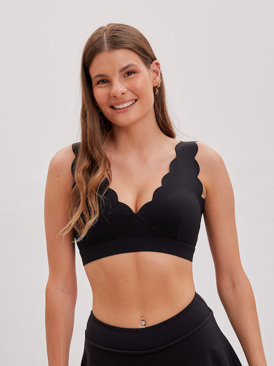 Women's Sports Bra without Padding Black
