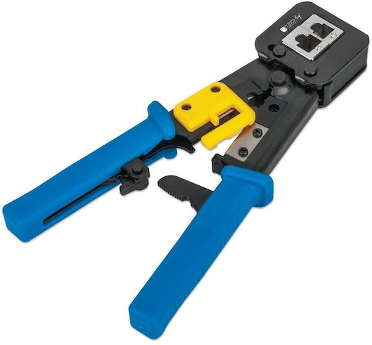 Techly Ethernet Internet Cable Crimping Plier RJ12, RJ11, RJ45 with Ratchet Mechanism