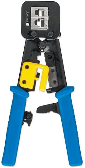 Techly Ethernet Internet Cable Crimping Plier RJ12, RJ11, RJ45 with Ratchet Mechanism