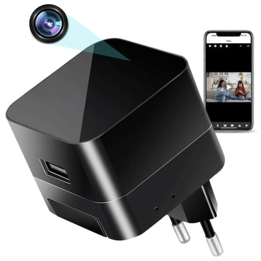 Usb Charger Spy Camera Wi-fi Full Hd Night Vision Motion Sensor