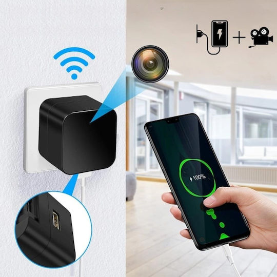 Usb Charger Spy Camera Wi-fi Full Hd Night Vision Motion Sensor