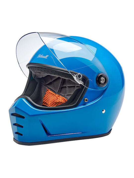 Biltwell Lane Splitter Tahoe Blue Мотоциклетна каска Full Face DOT / ECE 22.06