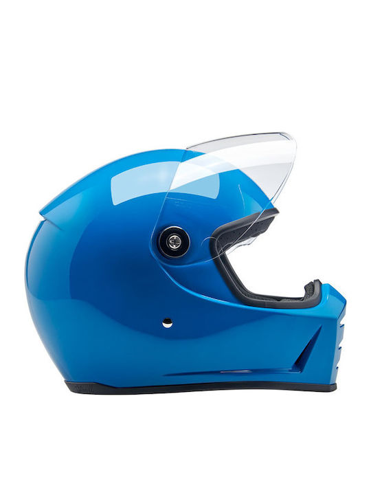 Biltwell Lane Splitter Tahoe Blue Мотоциклетна каска Full Face DOT / ECE 22.06