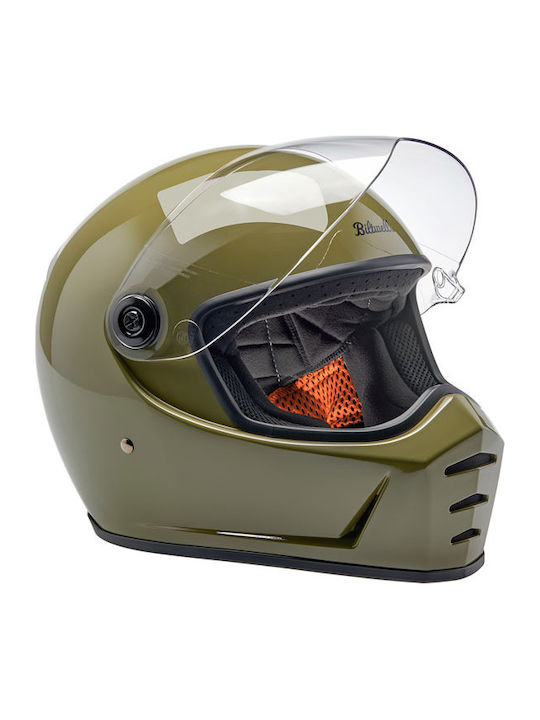 Biltwell Lane Splitter Olive Green Κράνος Μηχανής Full Face DOT / ECE 22.06