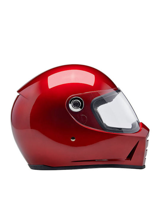 Biltwell Lane Splitter Cherry Red Motorcycle Helmet Full Face DOT / ECE 22.06