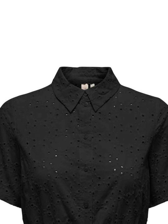 Short Sleeve Women's Shirt Black