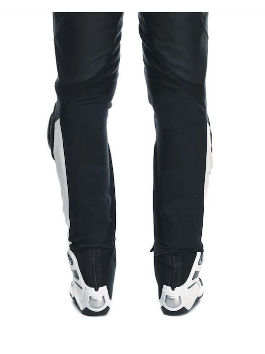 Dainese Super Speed Bărbați Pantaloni Motocicletă Piele Black/White