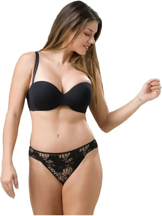 Amelia Women's Brazil with Lace Black