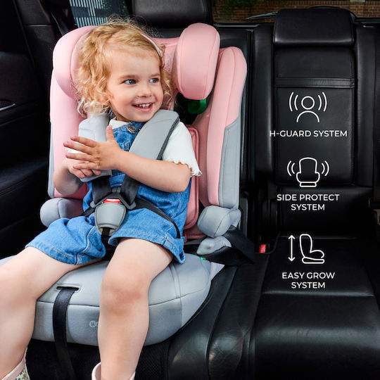 Kinderkraft I-comfy Детско Столче за Кола High-back Booster i-Размер Розов