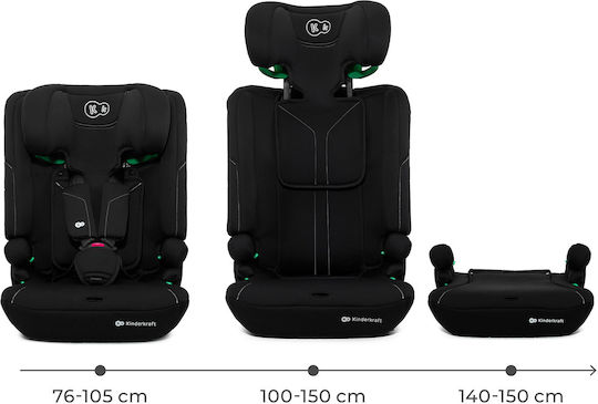 Kinderkraft I-comfy Baby Car Seat High-back Booster i-Size Black