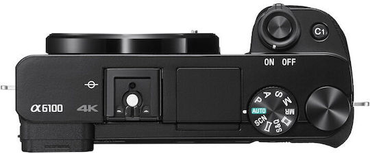 Sony A6100A Mirrorless Cameră Kit (E PZ 16-50mm F3.5-5.6 OSS + E 55-210mm F4.5-6.3 OSS) Neagră