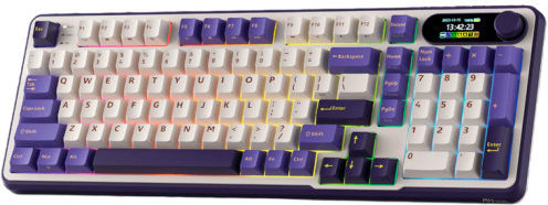 Royal Kludge RK-S98 Ασύρματο Gaming Μηχανικό Πληκτρολόγιο 96% με RGB φωτισμό (Αγγλικό US) Μωβ