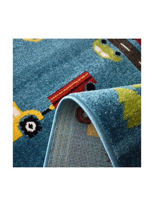 Saray Home Παιδικό Χαλί Μπλε 80x150cm