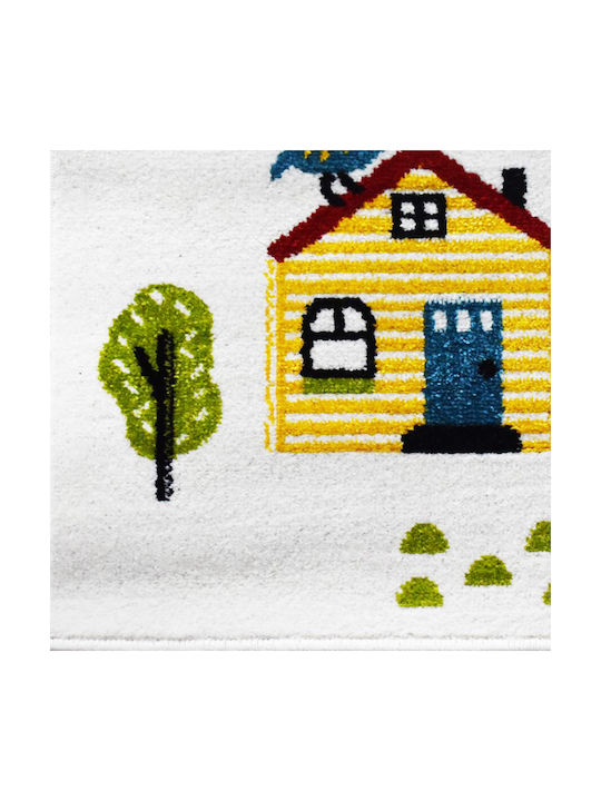 Saray Home Farm Adventure Παιδικό Χαλί Λευκό 80x150cm