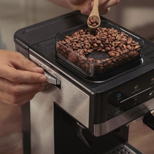 Cecotec Power Automatic Espresso Machine 1350W Pressure 20bar with Grinder Black