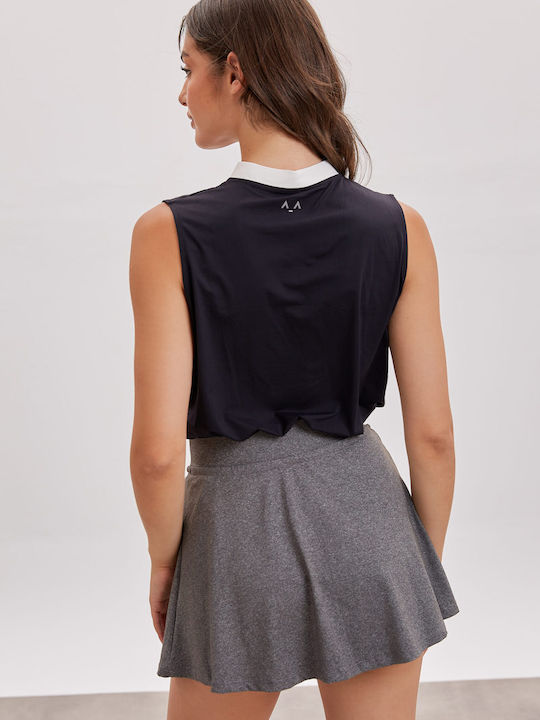 Γυναικεία Polo Μπλούζα Αμάνικη Black