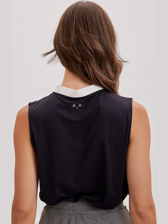 Γυναικεία Polo Μπλούζα Αμάνικη Black