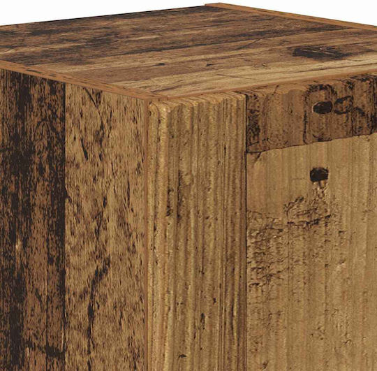 Hängeschrank fürs Wohnzimmer aus Spanplatte Altholz 30x31x40 cm