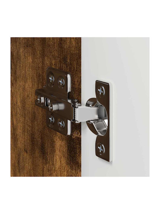 Wand Wohnzimmer Schrank aus Spanplatte Rauch Eiche 30x31x60cm