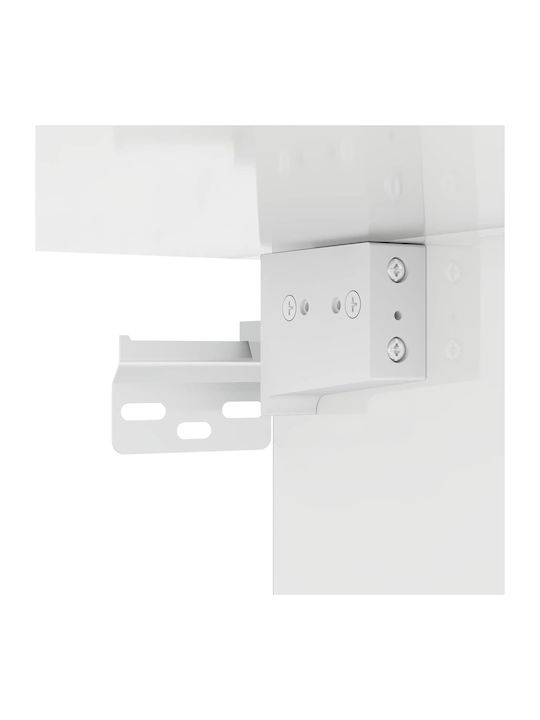 Wall Living Room Cabinet made of Particle Board Bright White 30x31x80cm