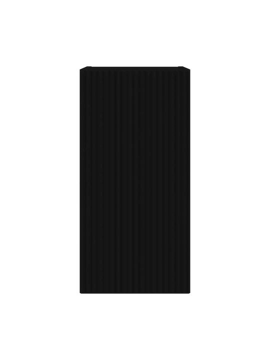 Wall Living Room Cabinet from Particle Board Black 30x31x60cm