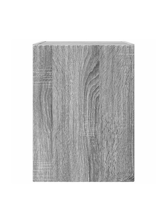 Wand-Kremlampe Wohnzimmer aus Spanplatte Grau Sonom 30x31x40cm