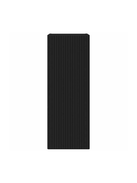 Wall Living Room Cabinet Made of Particle Board Black 30x31x80cm