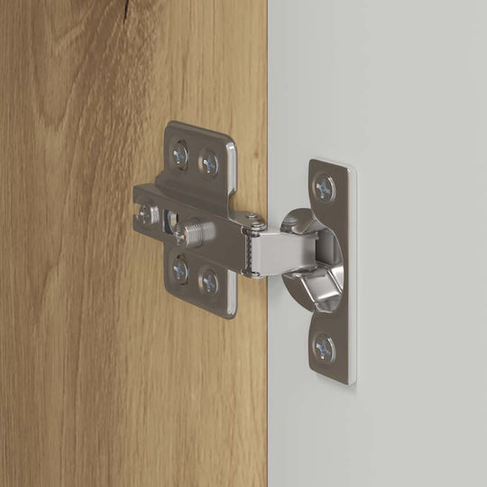 Dulap Suspendat pentru Sufragerie din Placă Aglomerată, Culoare Nuc, 30x31x80 cm