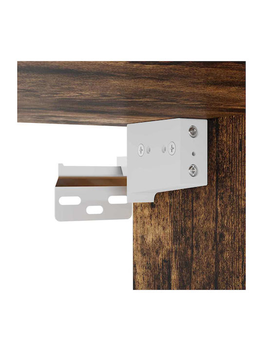 Wand-Kremlampe Wohnzimmer aus Spanplatte Rauch Eiche 30x31x100cm