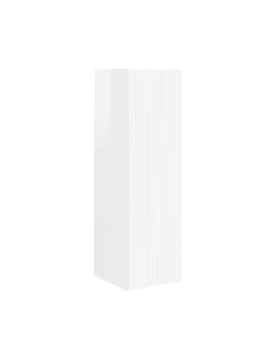 Wall Living Room Cabinet made of Particle Board Bright White 30x31x100cm