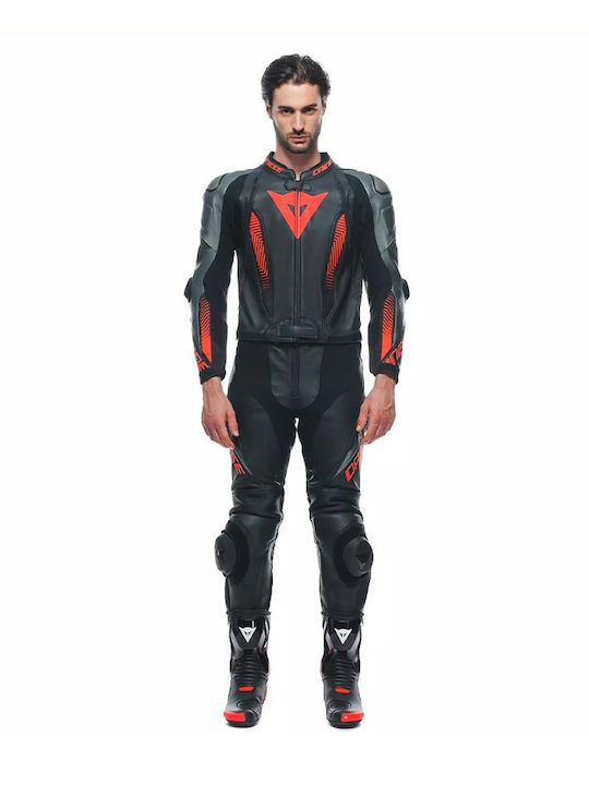 Dainese Laguna Seca 5 Мъжки Кожен мотоциклетен костюм Черен