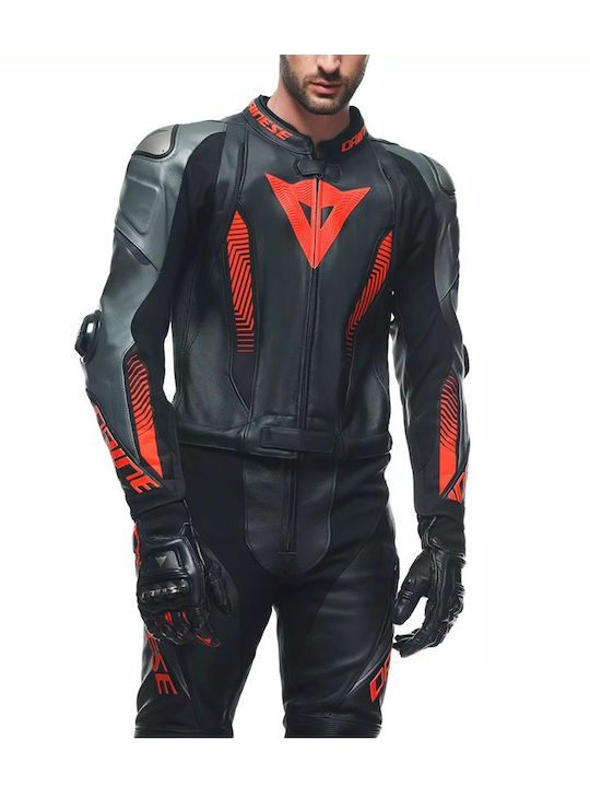 Dainese Laguna Seca 5 Мъжки Кожен мотоциклетен костюм Черен